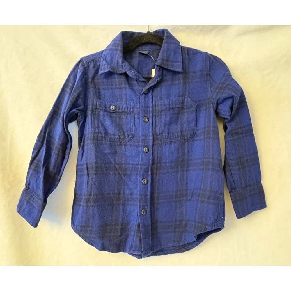 NEW Toddler BABYGAP Flannel Button-Up Shirt - Size 4yrs/toddler